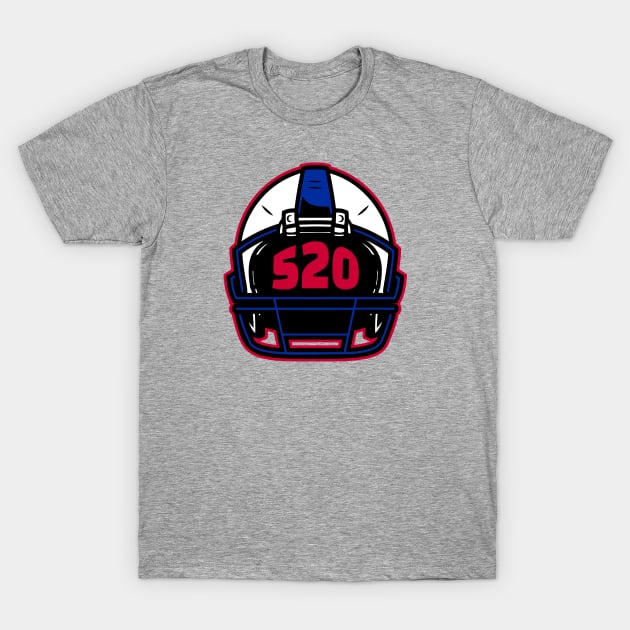 Retro Football Helmet 520 Area Code Tucson Arizona Football T-Shirt by SLAG_Creative